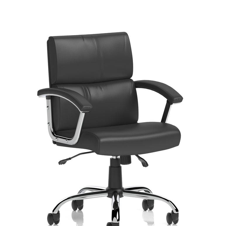 Desire Medium Back Leather Executive Office Chair with Arms