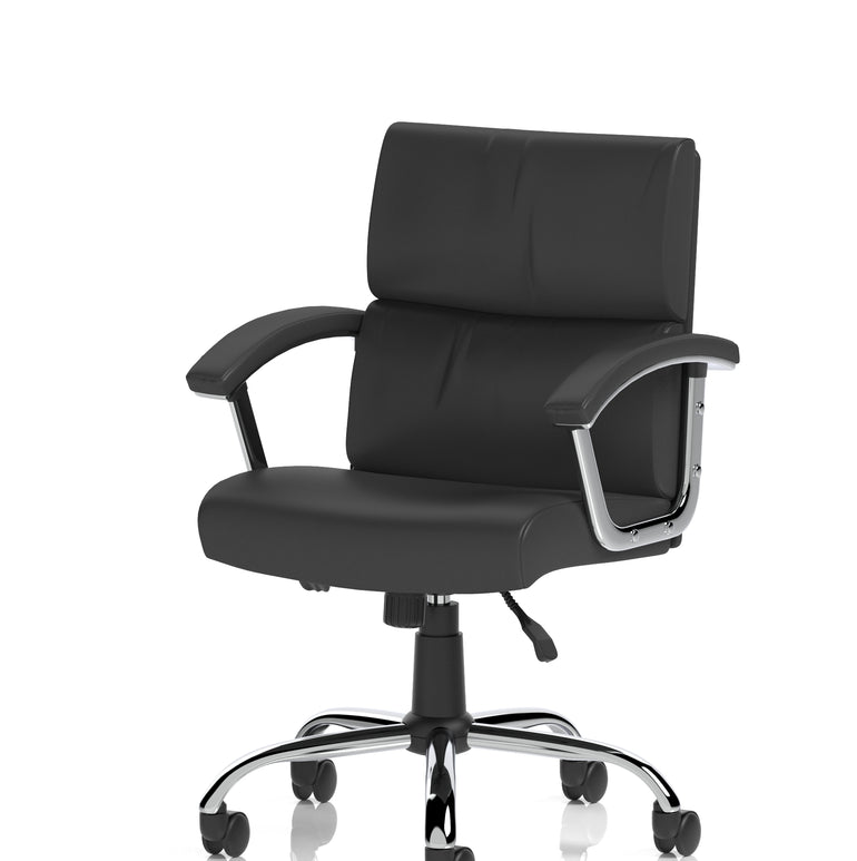 Desire Medium Back Leather Executive Office Chair with Arms