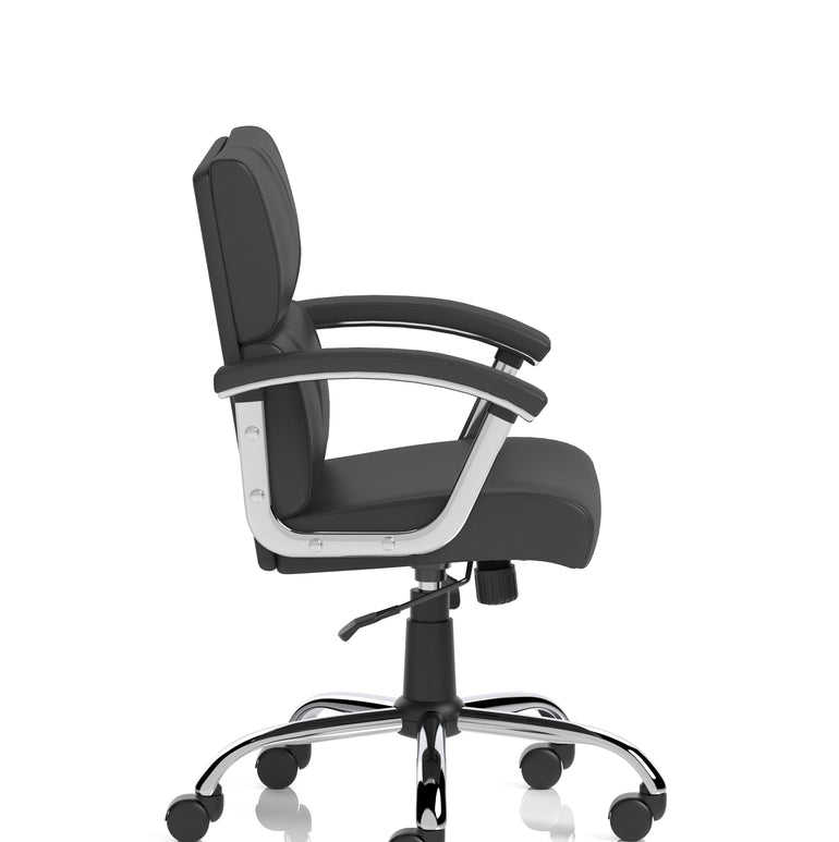 Desire Medium Back Leather Executive Office Chair with Arms