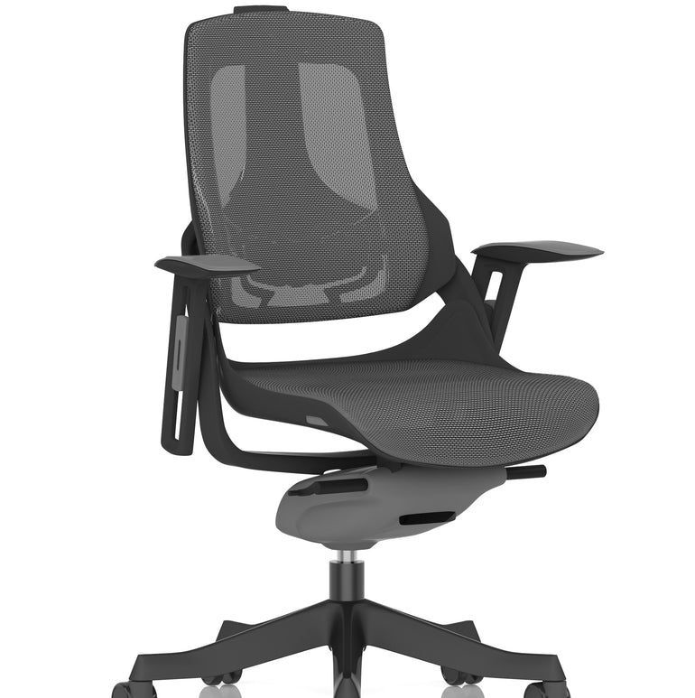 Zure High Back Black Shell Executive Office Chair with Arms