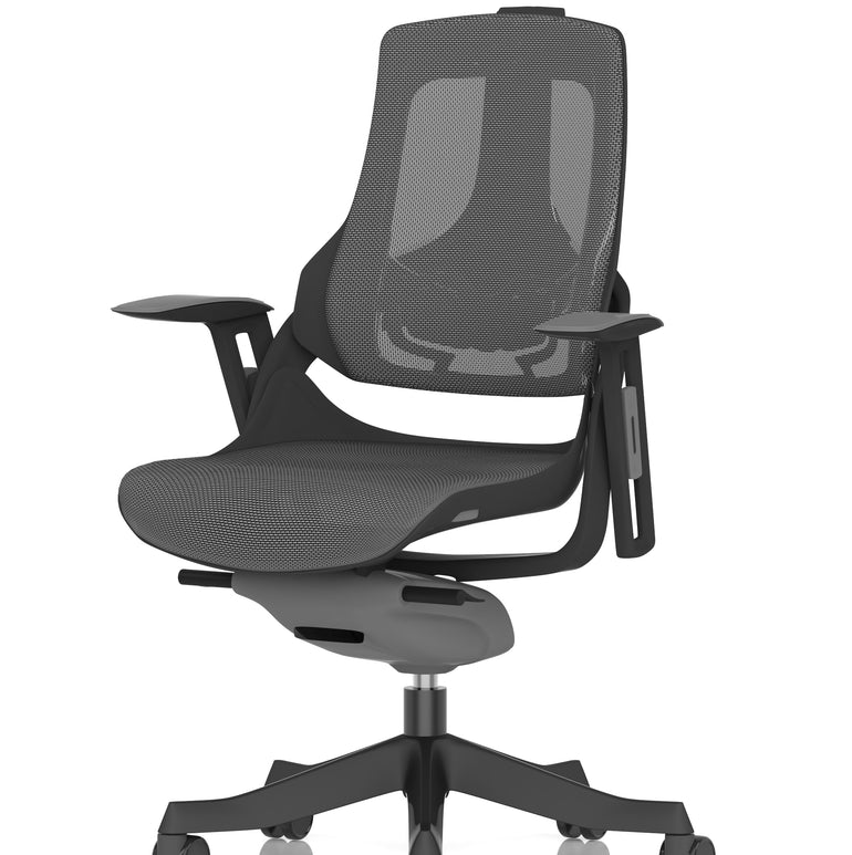 Zure High Back Black Shell Executive Office Chair with Arms
