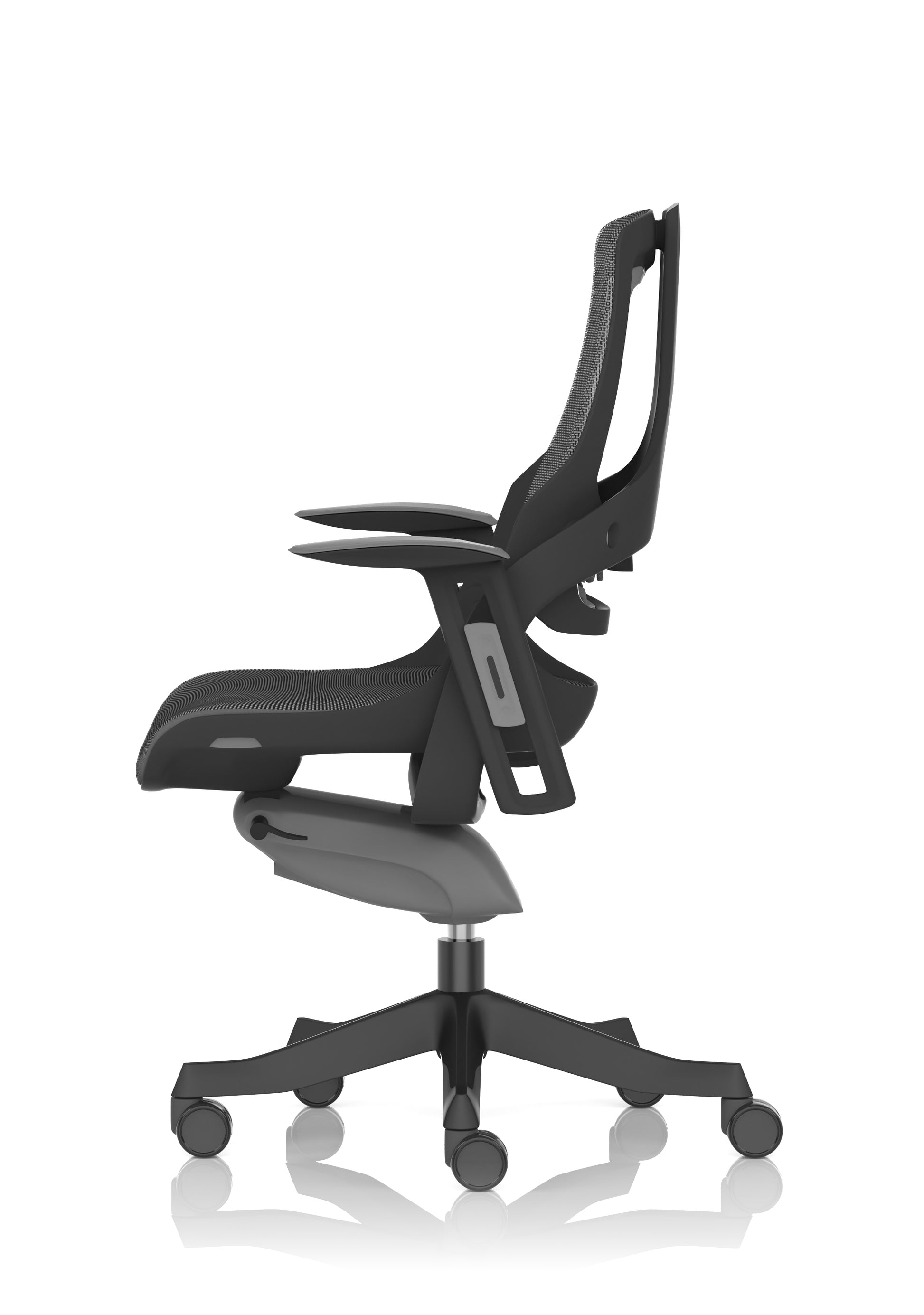 Zure High Back Black Shell Executive Office Chair with Arms