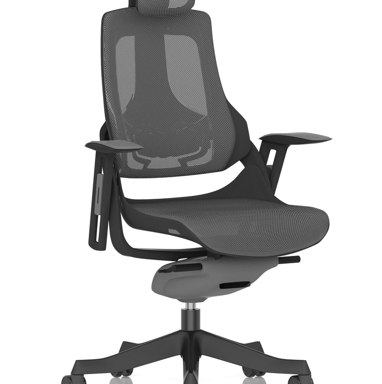 Zure High Back Black Shell Executive Office Chair with Arms
