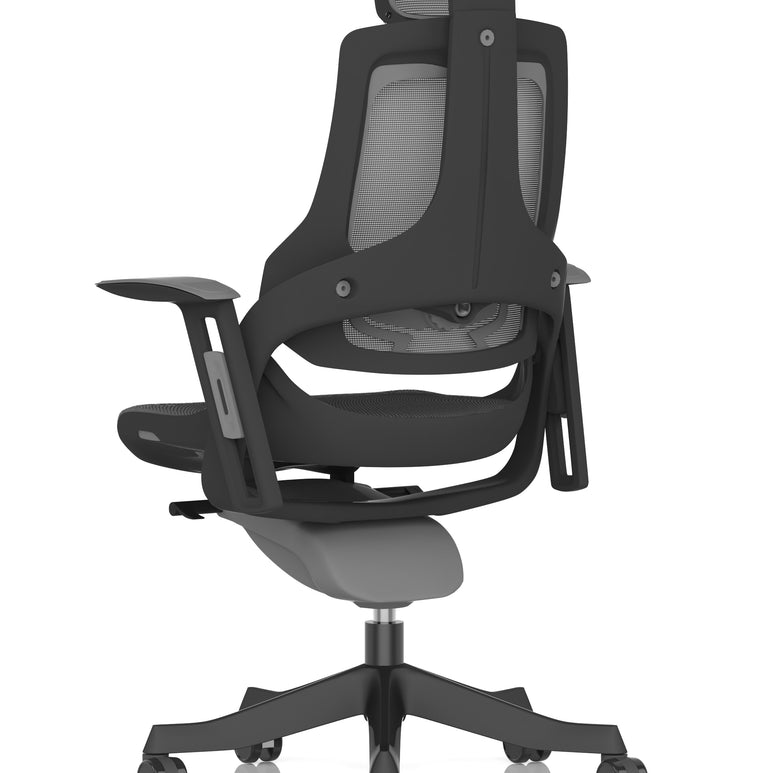 Zure High Back Black Shell Executive Office Chair with Arms