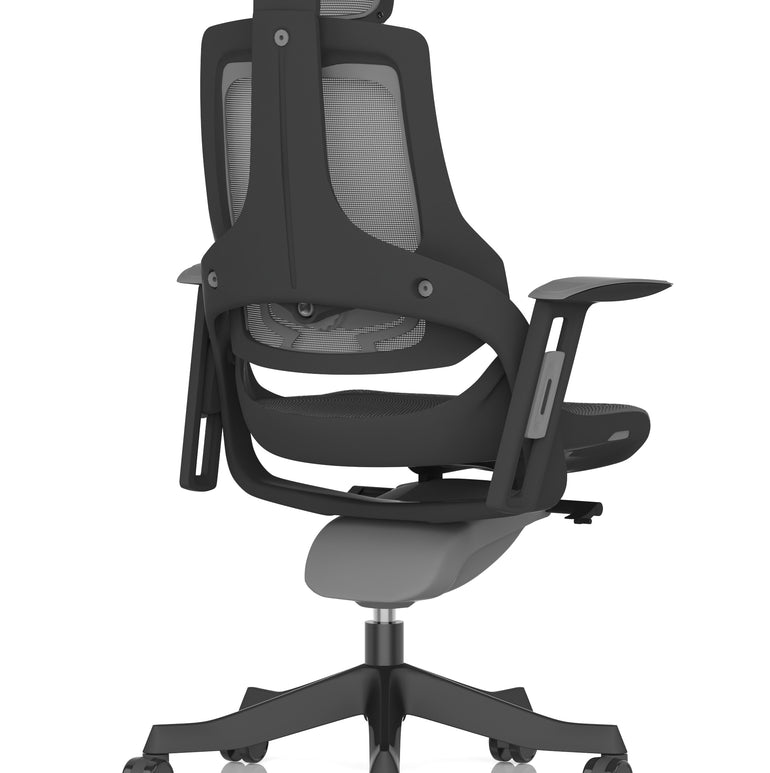Zure High Back Black Shell Executive Office Chair with Arms