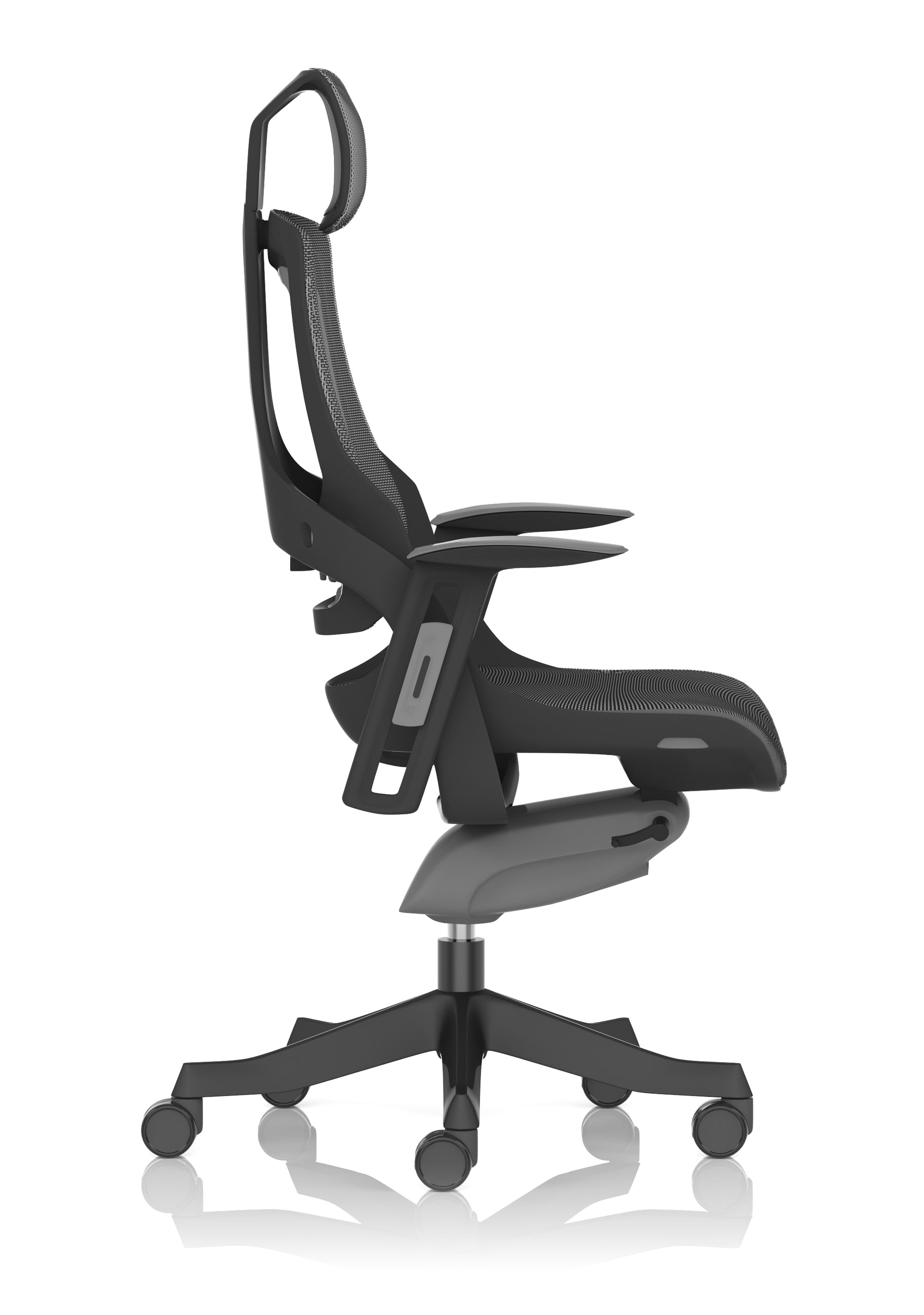 Zure High Back Black Shell Executive Office Chair with Arms