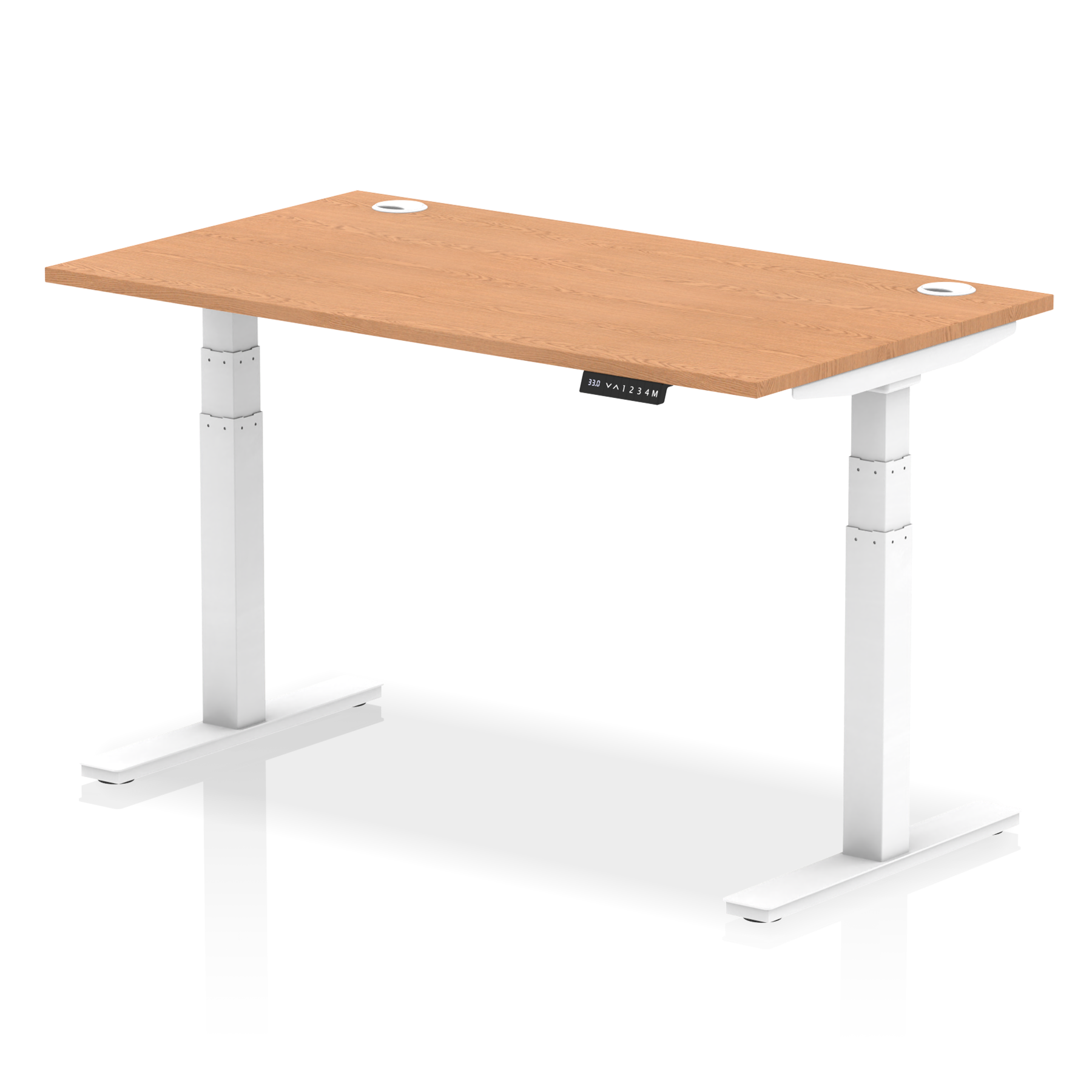 Air Height Adjustable Desk With Cable Ports