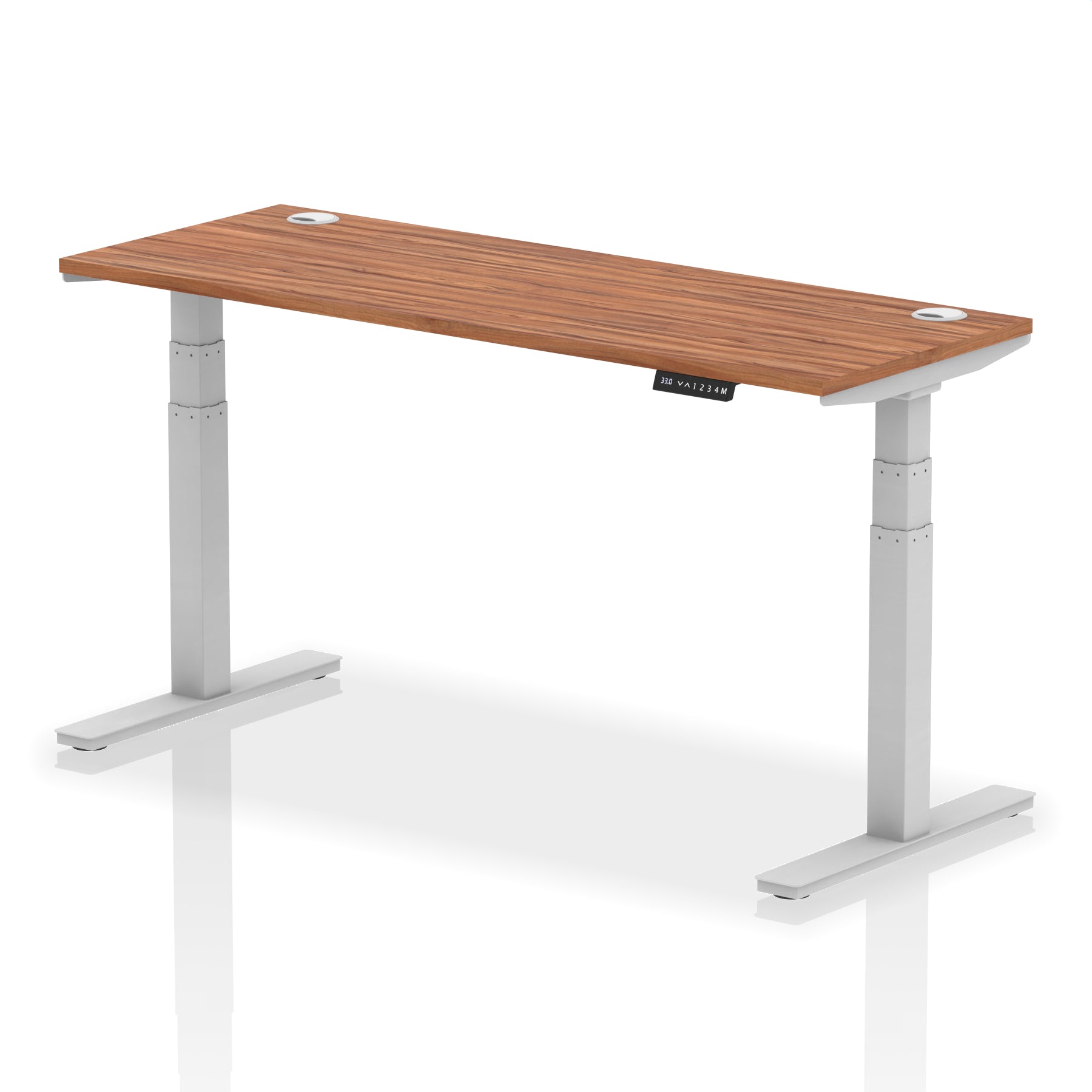 Air Height Adjustable Slimline Desk With Cable Ports