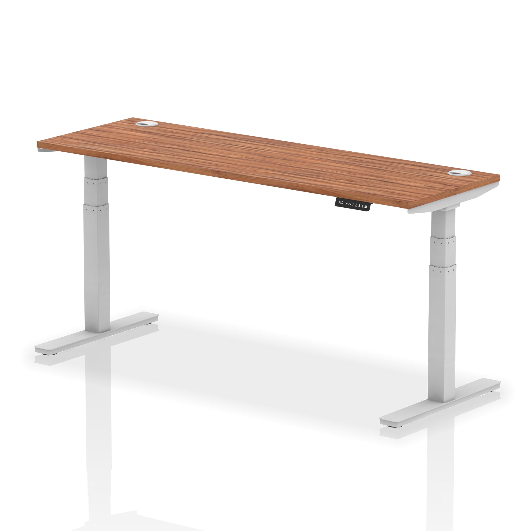 Air Height Adjustable Slimline Desk With Cable Ports