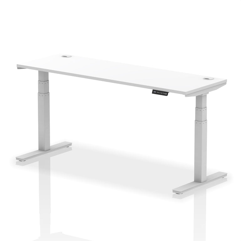 Air Height Adjustable Slimline Desk With Cable Ports