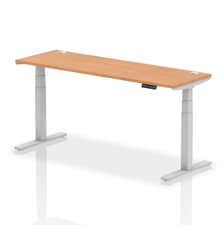 Air Height Adjustable Slimline Desk With Cable Ports