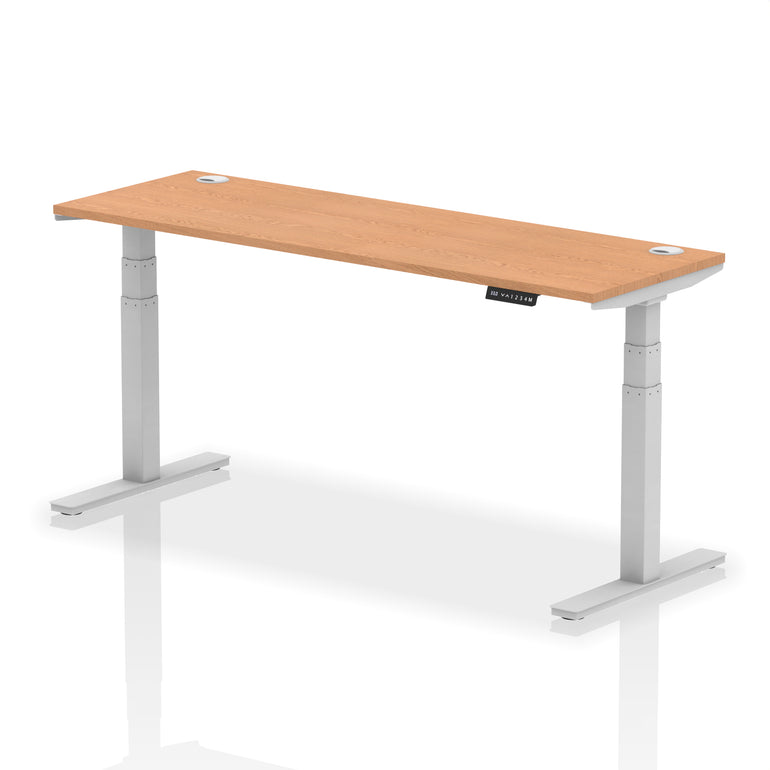 Air Height Adjustable Slimline Desk With Cable Ports