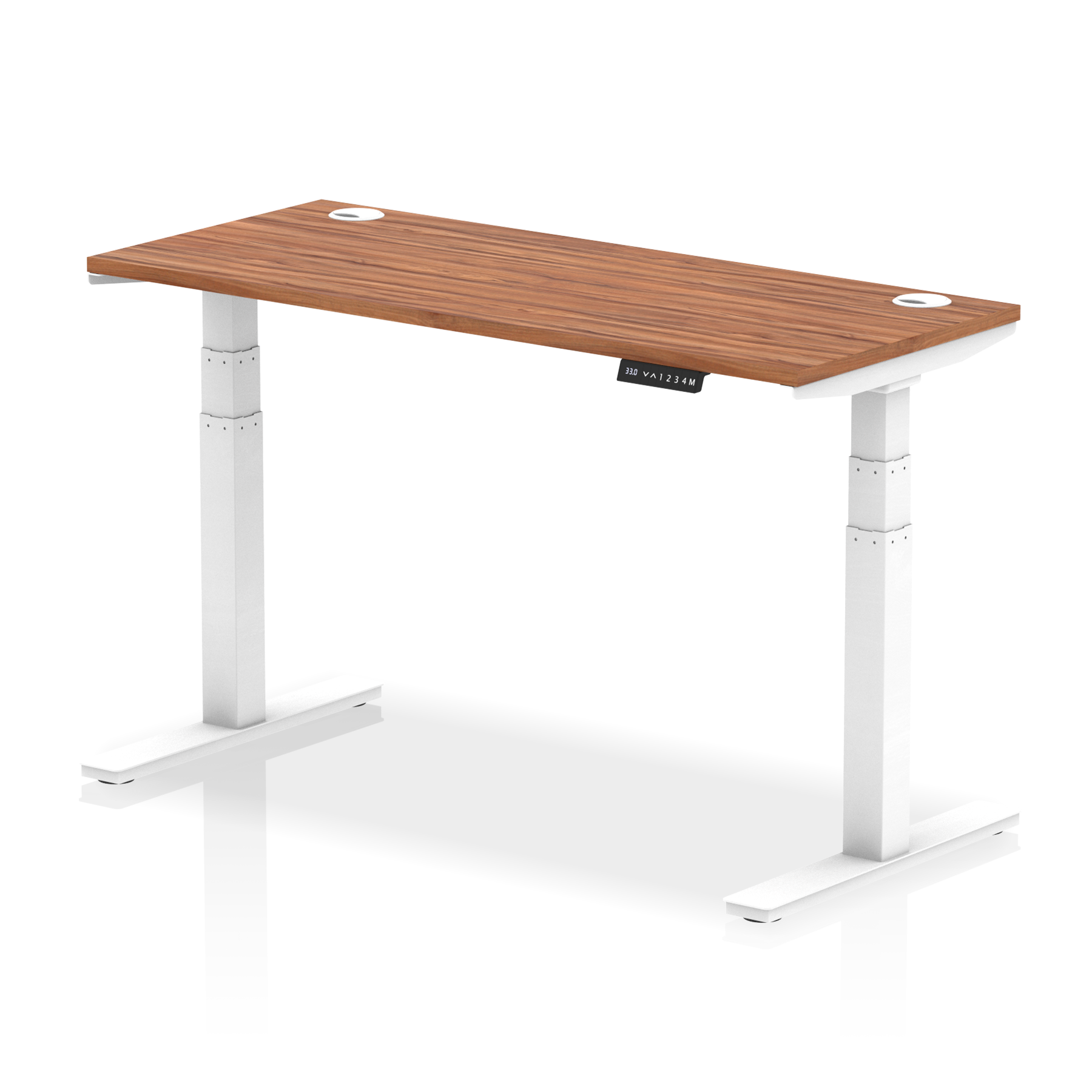 Air Height Adjustable Slimline Desk With Cable Ports