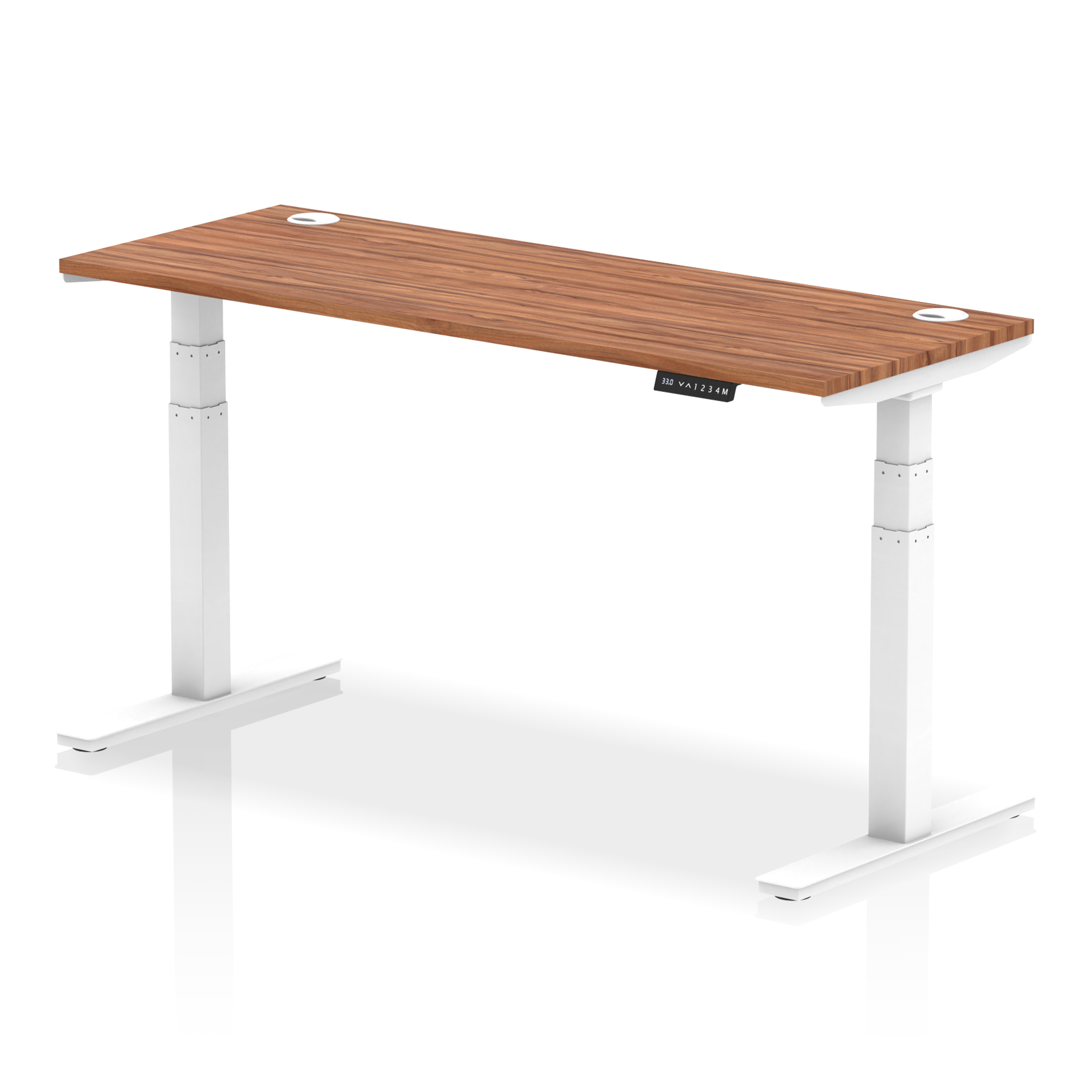 Air Height Adjustable Slimline Desk With Cable Ports