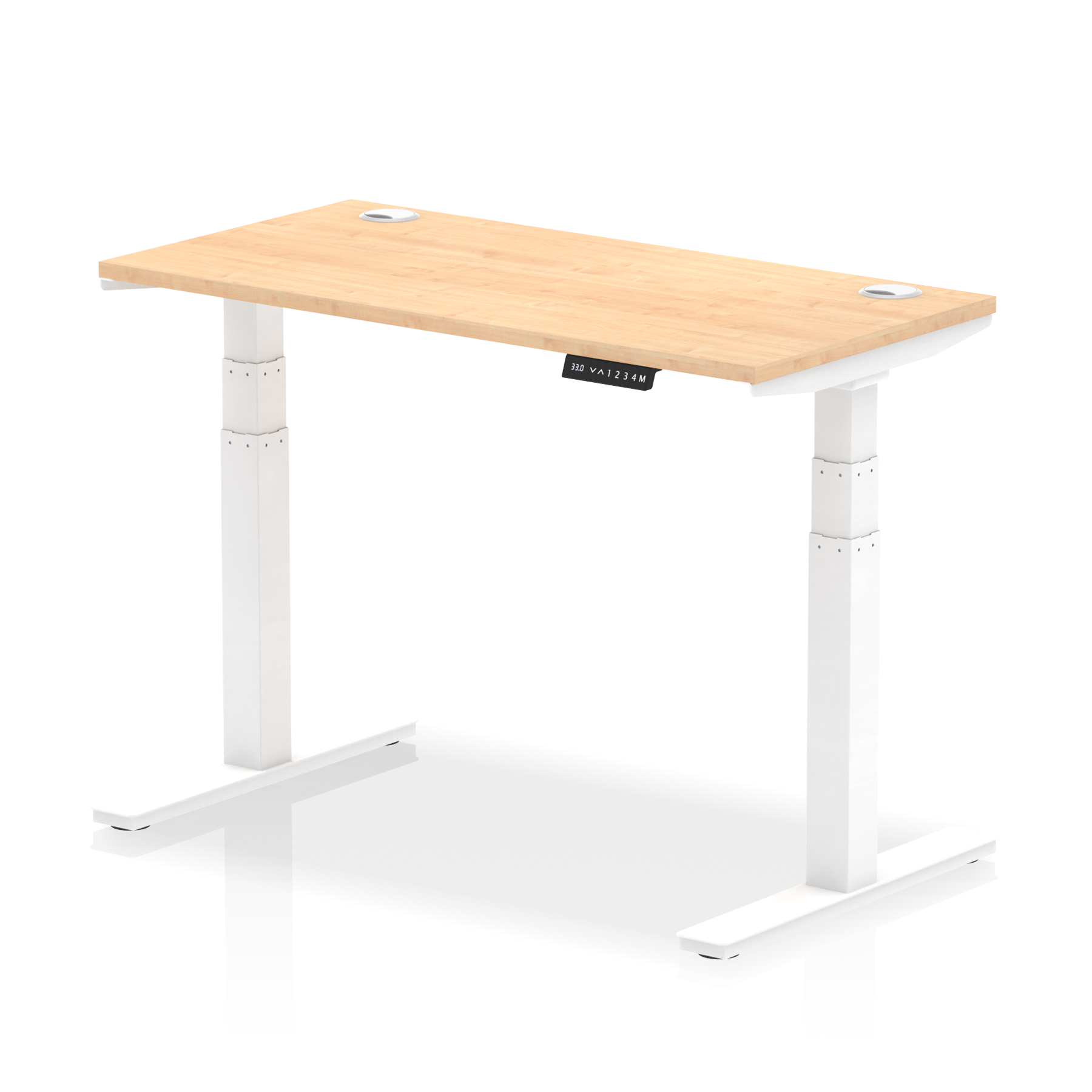 Air Height Adjustable Slimline Desk With Cable Ports