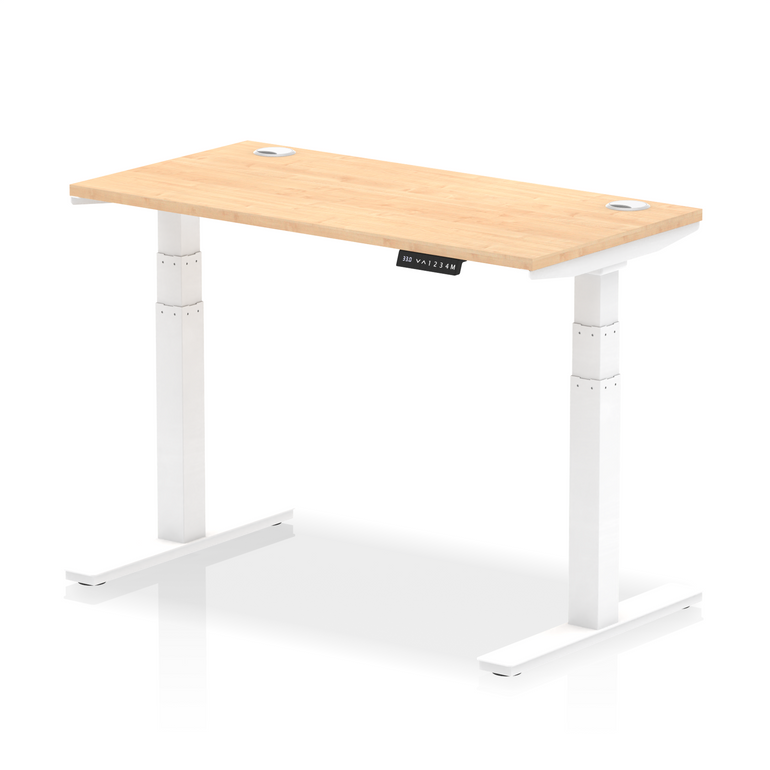 Air Height Adjustable Slimline Desk With Cable Ports