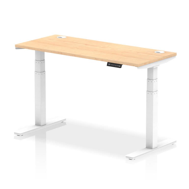 Air Height Adjustable Slimline Desk With Cable Ports