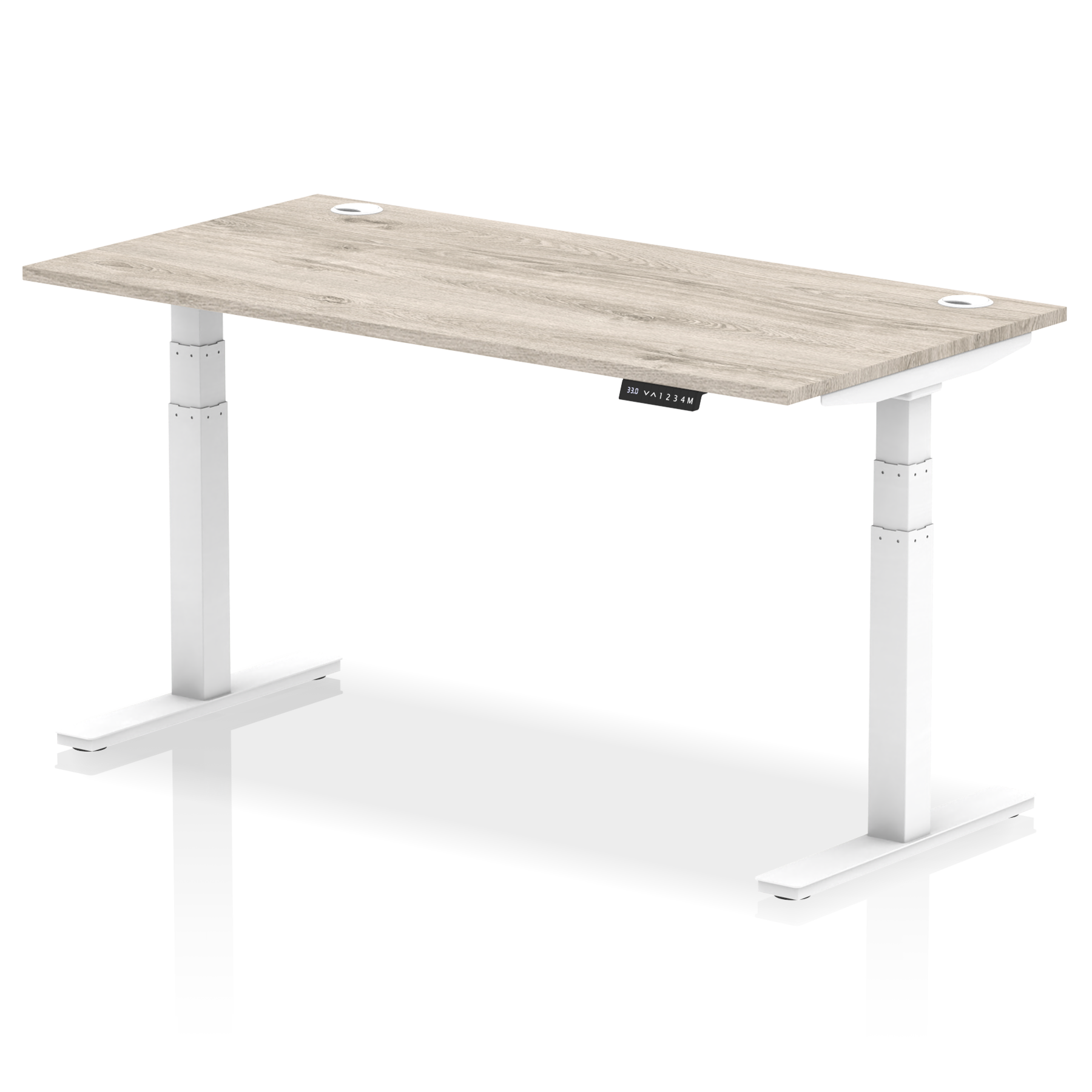 Air Height Adjustable Desk With Cable Ports