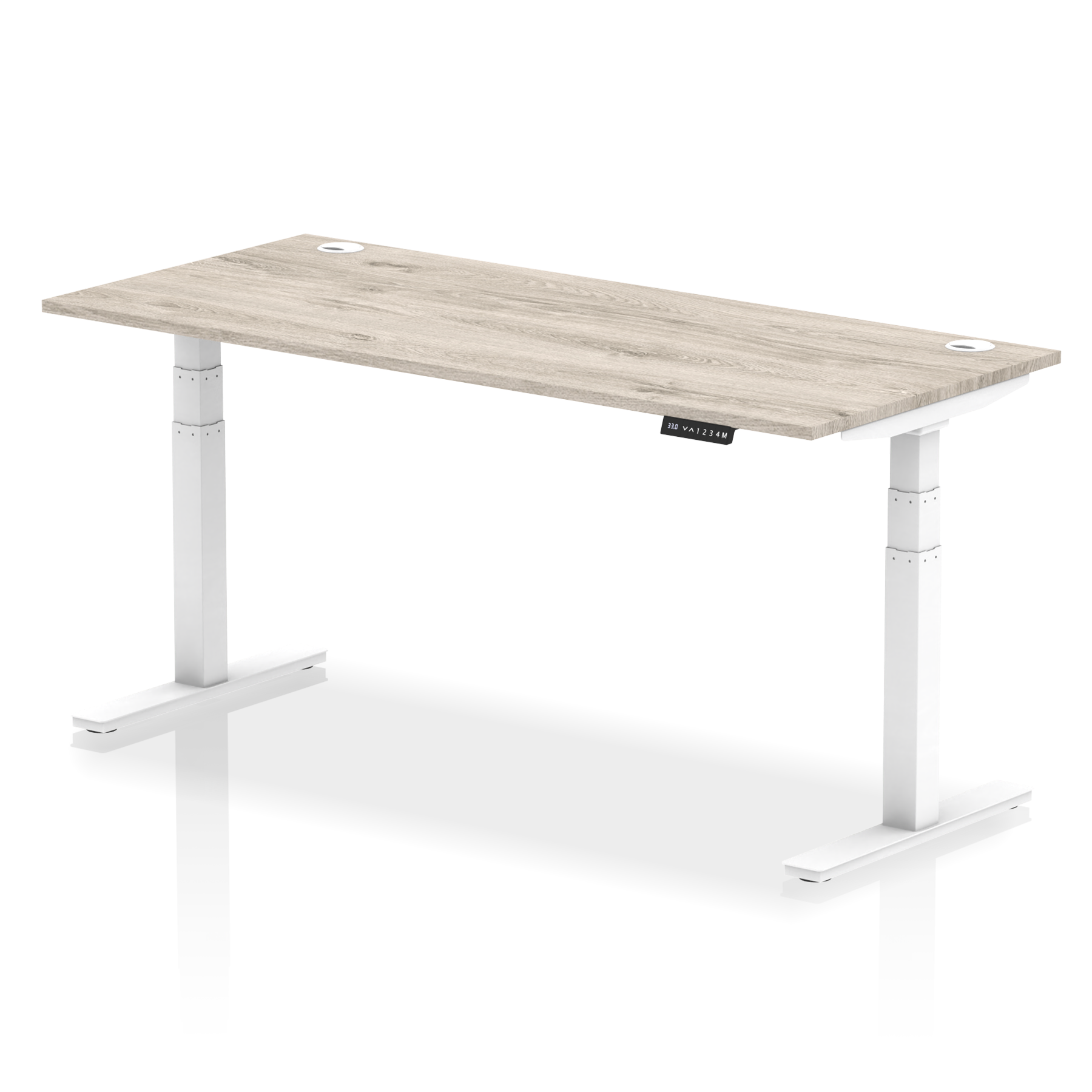 Air Height Adjustable Desk With Cable Ports