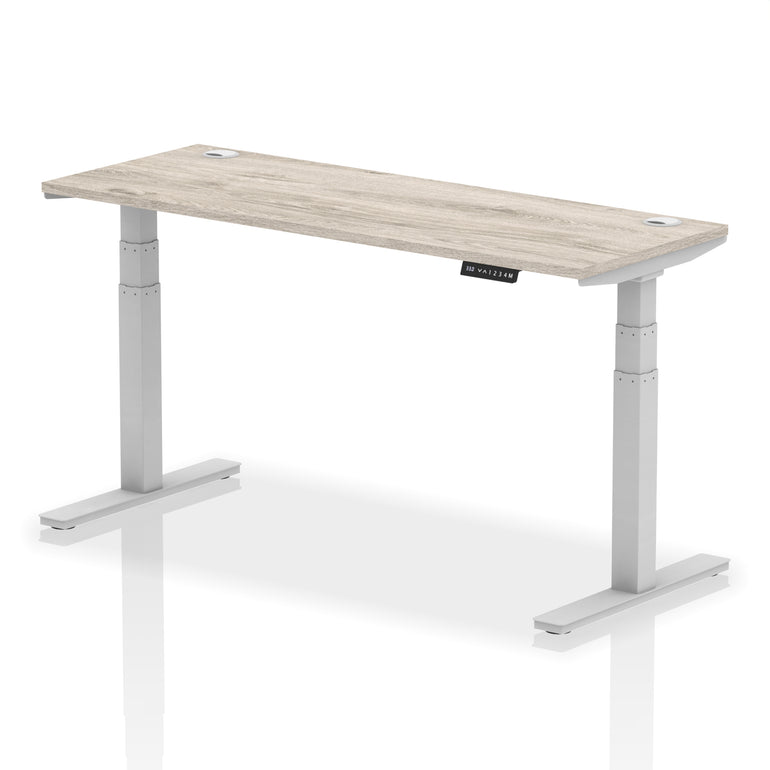 Air Height Adjustable Slimline Desk With Cable Ports