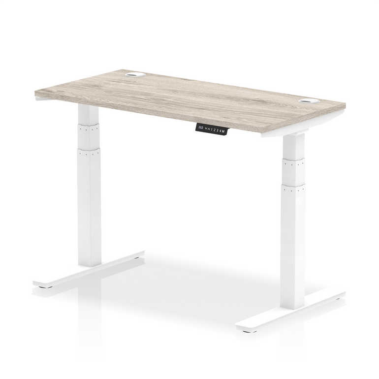 Air Height Adjustable Slimline Desk With Cable Ports