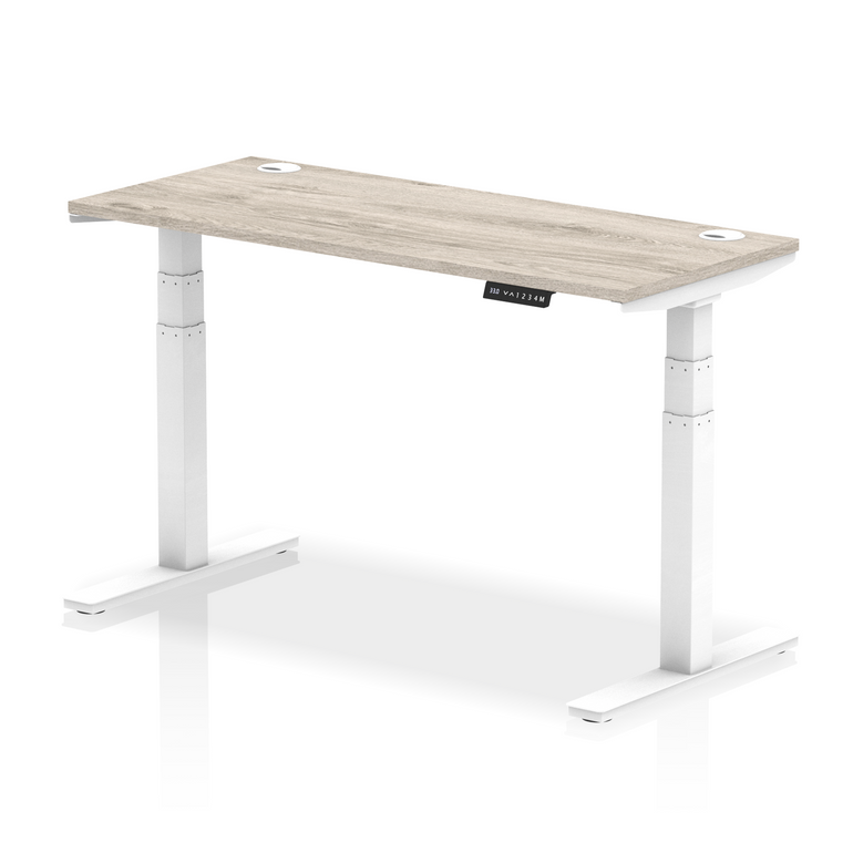 Air Height Adjustable Slimline Desk With Cable Ports