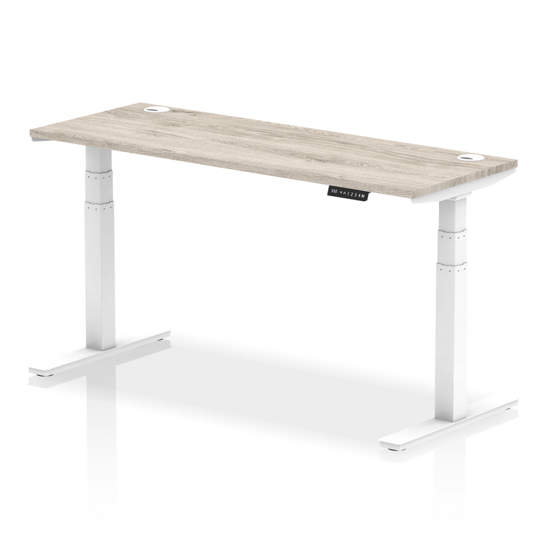 Air Height Adjustable Slimline Desk With Cable Ports