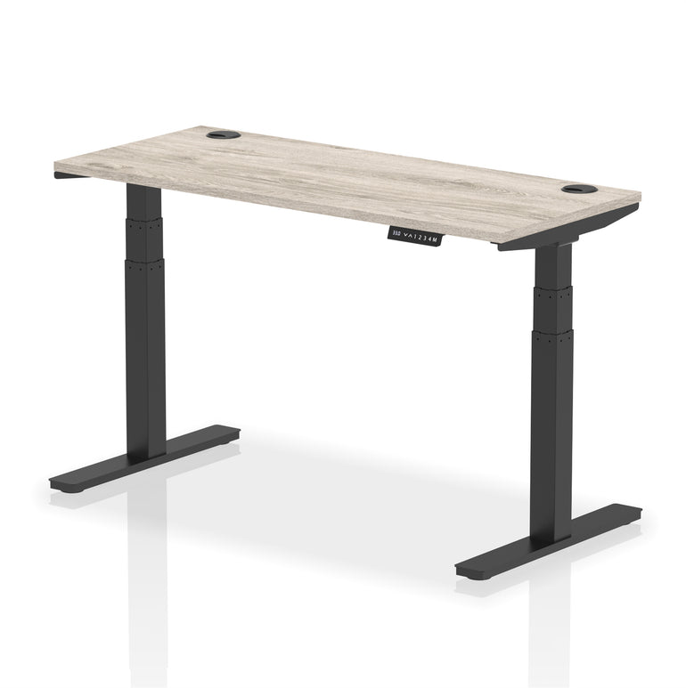 Air Height Adjustable Slimline Desk With Cable Ports