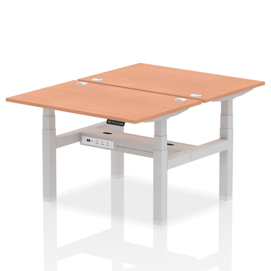 OE - Air Back-to-Back Height Adjustable Bench Desk - 2 Person