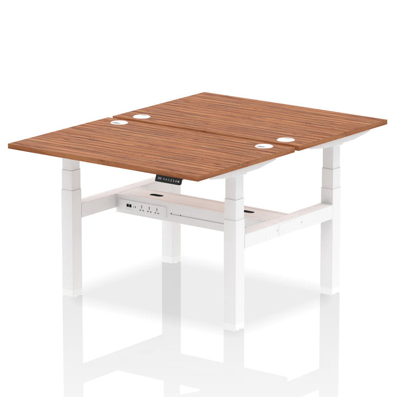 Air Back-to-Back Height Adjustable Bench Desk - 2 Person
