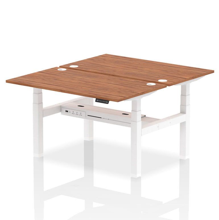 Air Back-to-Back Height Adjustable Bench Desk - 2 Person