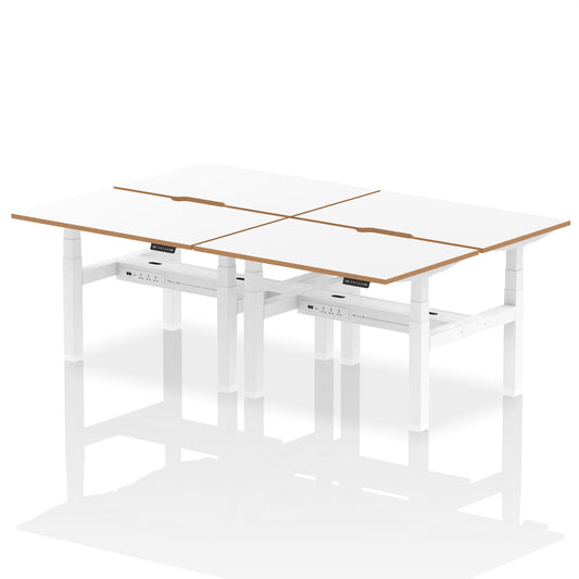 Air Back-to-Back Height Adjustable Bench Desk - Oslo