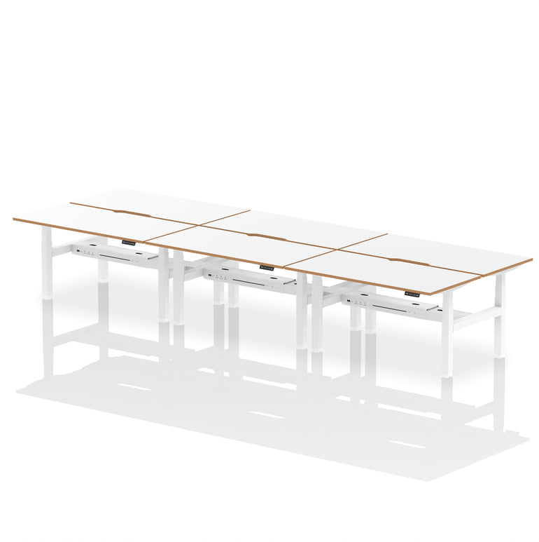 Oslo Air Back-to-Back Height Adjustable Bench Desk