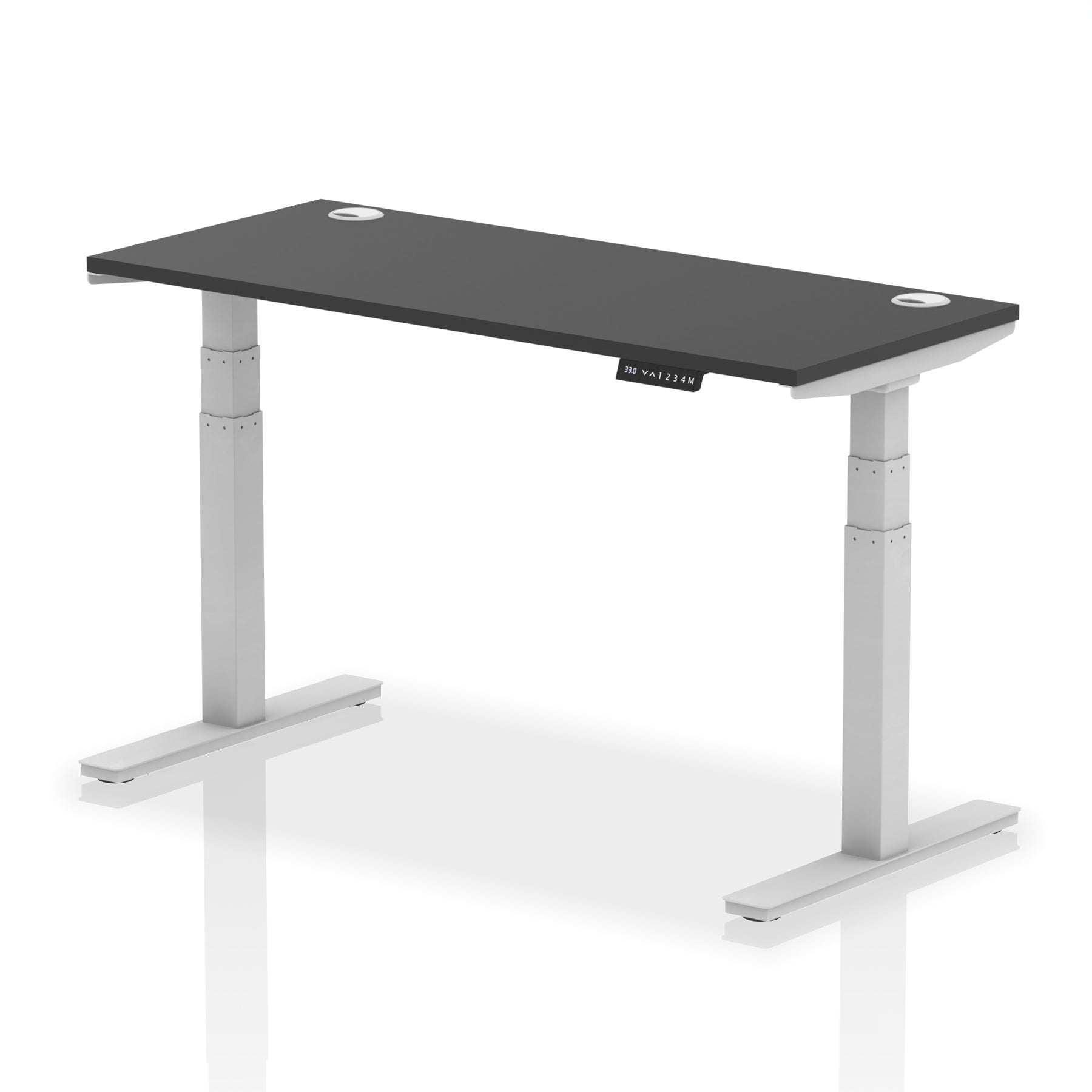 Air Height Adjustable Slimline Desk With Cable Ports