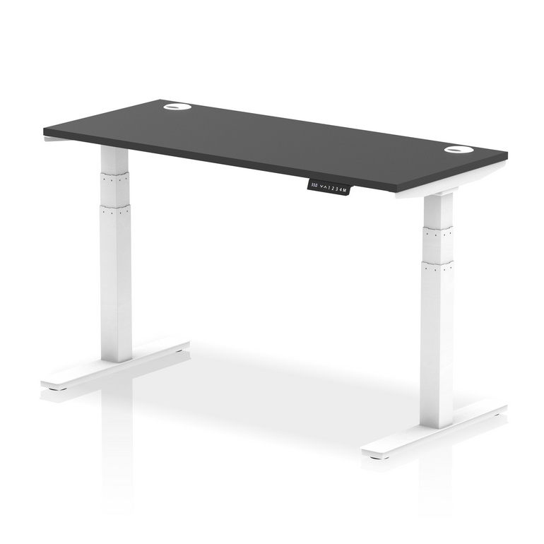 Air Height Adjustable Slimline Desk With Cable Ports