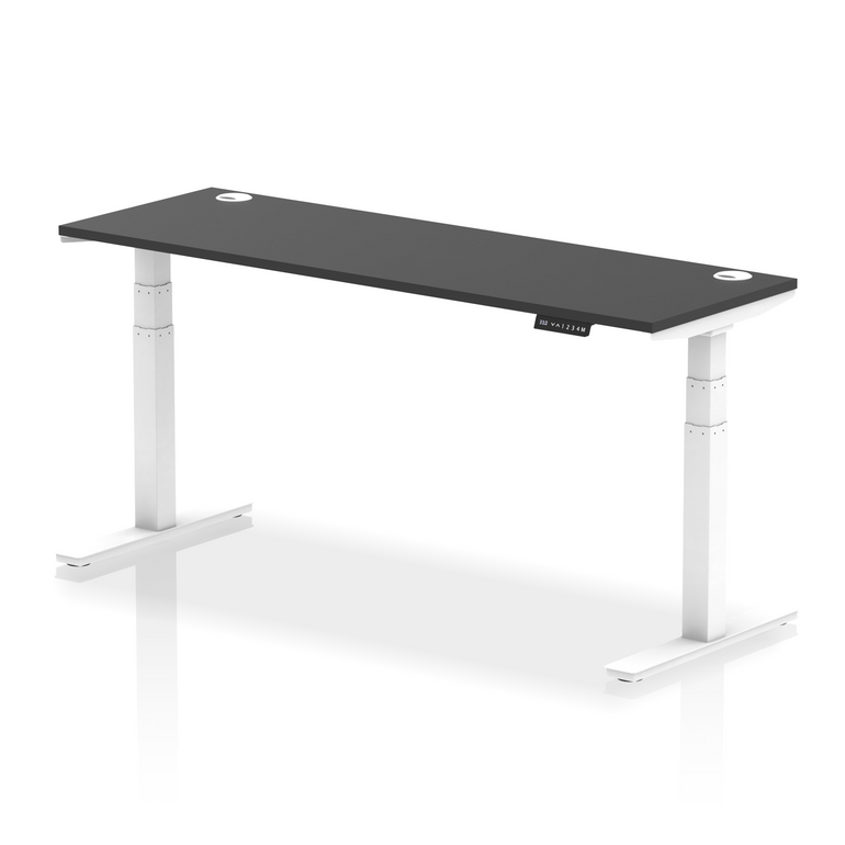 Air Height Adjustable Slimline Desk With Cable Ports