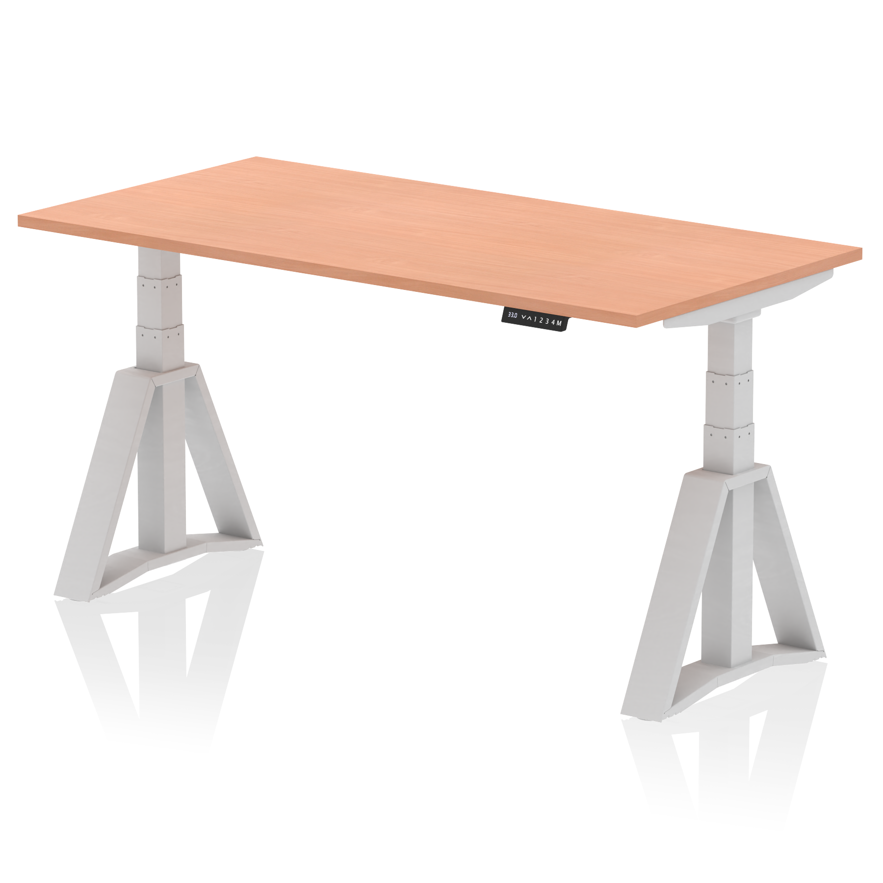 Air Height Adjustable Desk without Cable Ports With Piste Foot