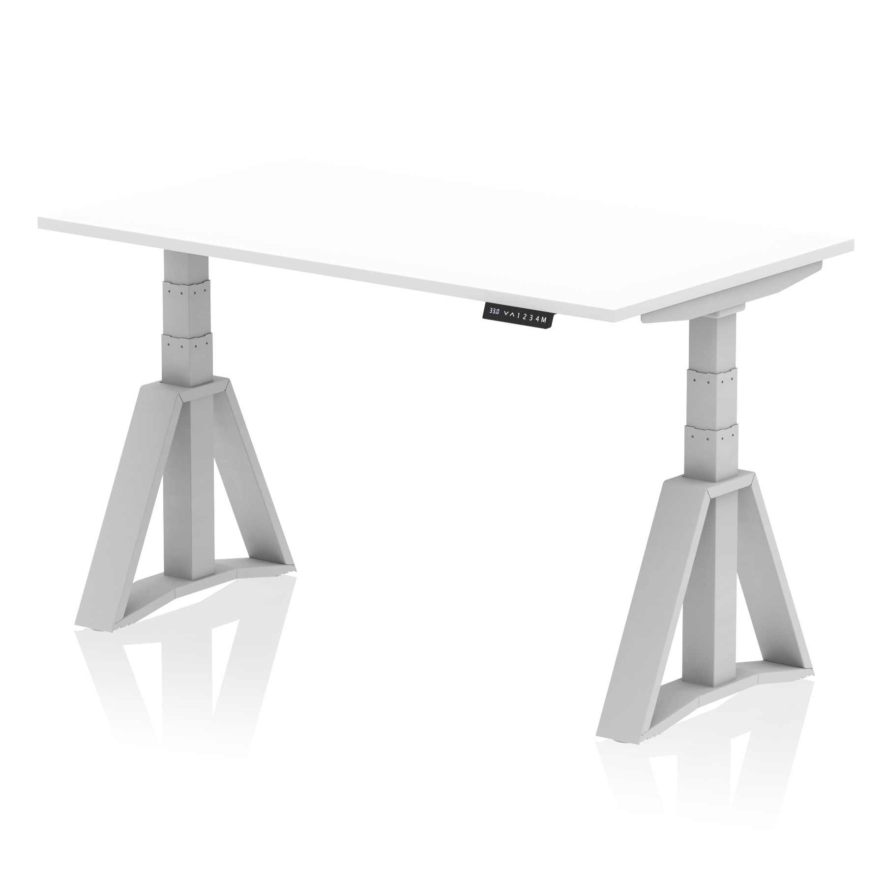 Air Height Adjustable Desk without Cable Ports With Piste Foot