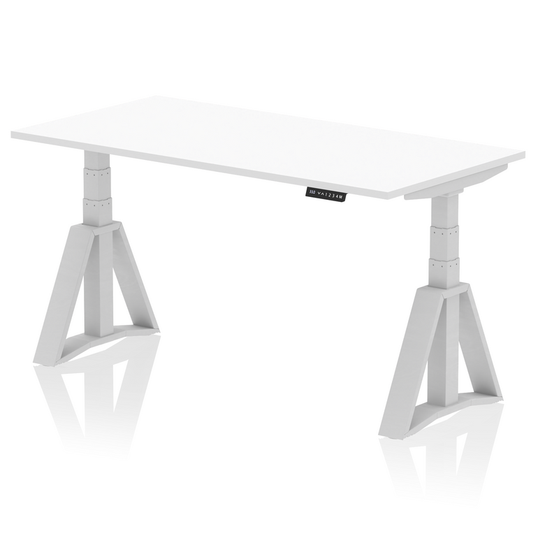 Air Height Adjustable Desk without Cable Ports With Piste Foot