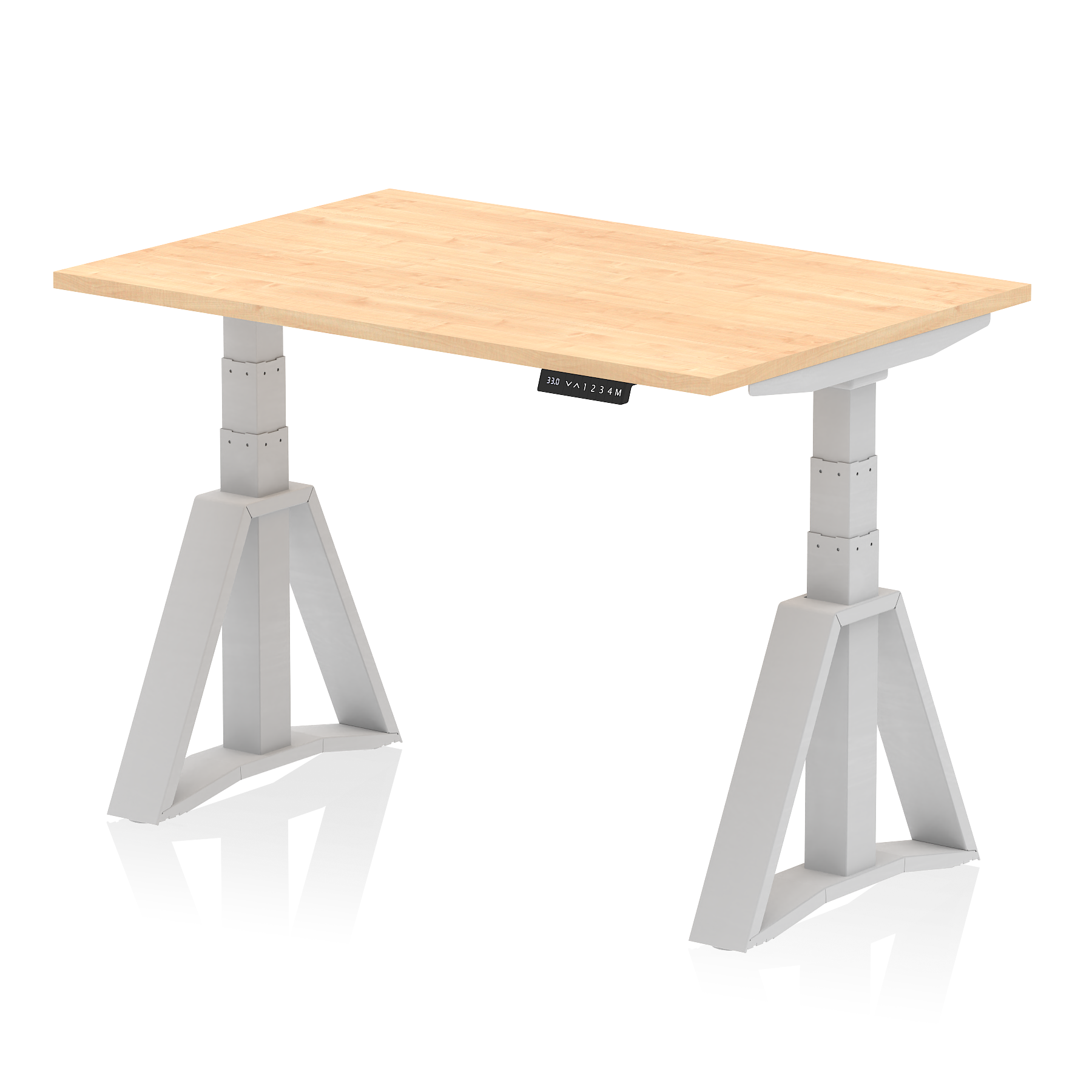 Air Height Adjustable Desk without Cable Ports With Piste Foot