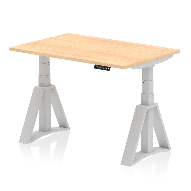 Air Height Adjustable Desk without Cable Ports With Piste Foot