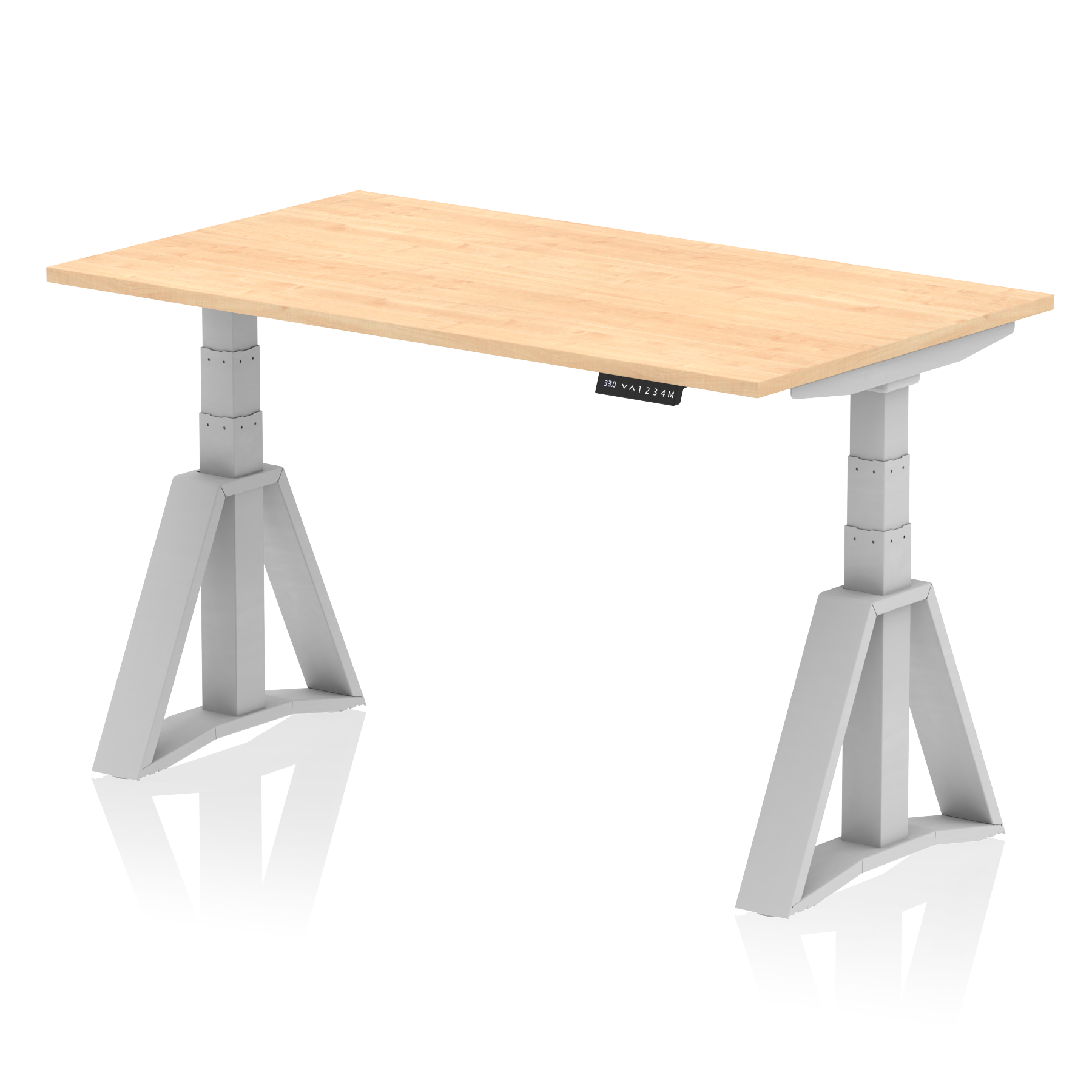 Air Height Adjustable Desk without Cable Ports With Piste Foot