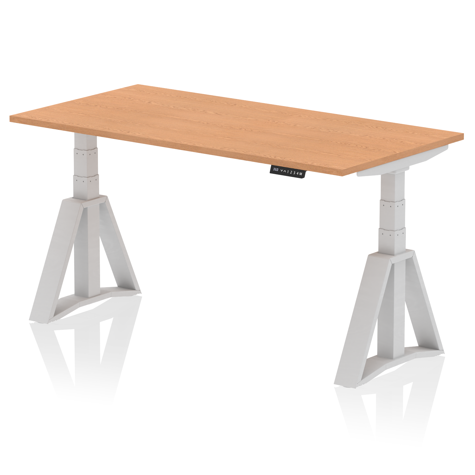 Air Height Adjustable Desk without Cable Ports With Piste Foot