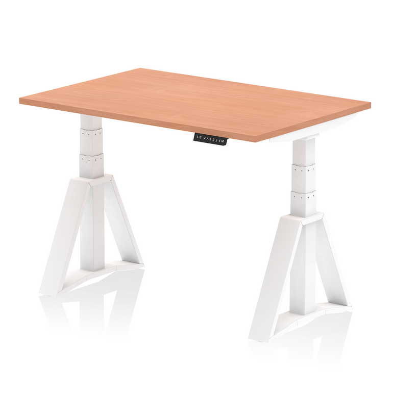 Air Height Adjustable Desk without Cable Ports With Piste Foot