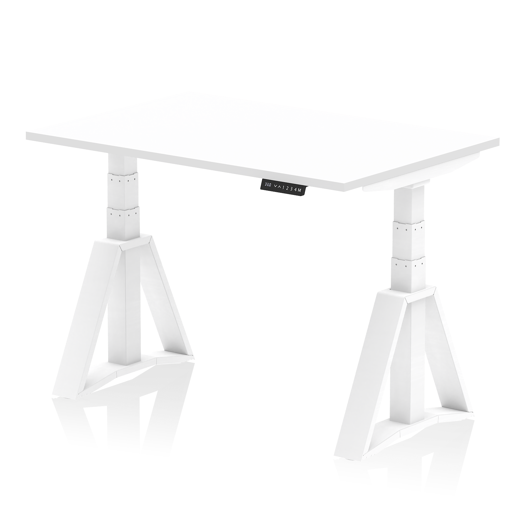 Air Height Adjustable Desk without Cable Ports With Piste Foot