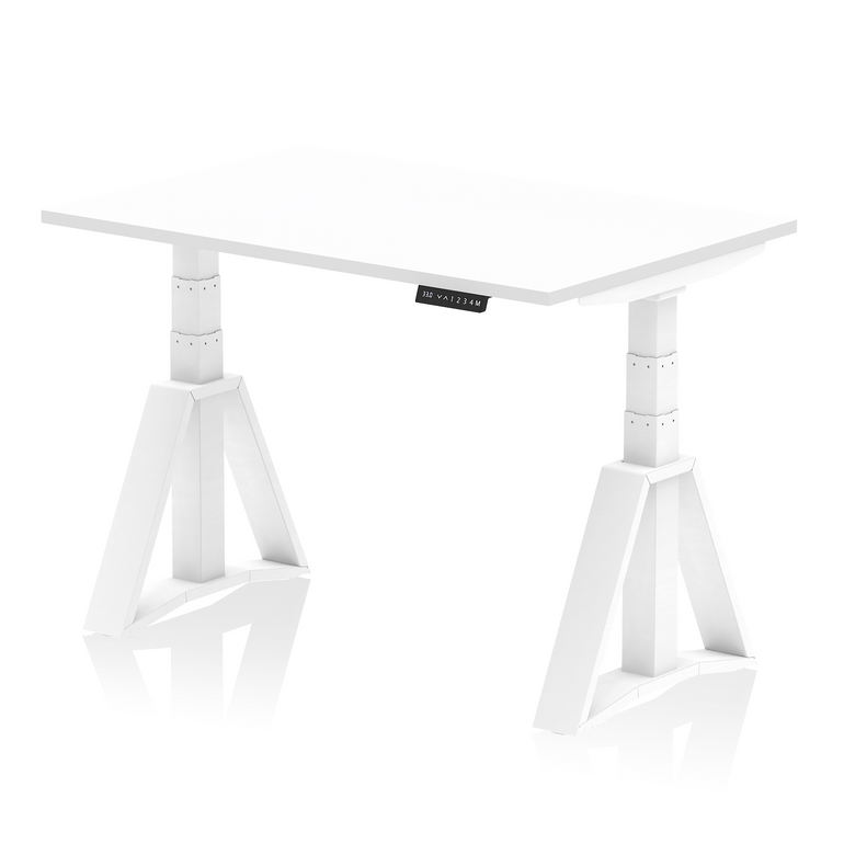 Air Height Adjustable Desk without Cable Ports With Piste Foot