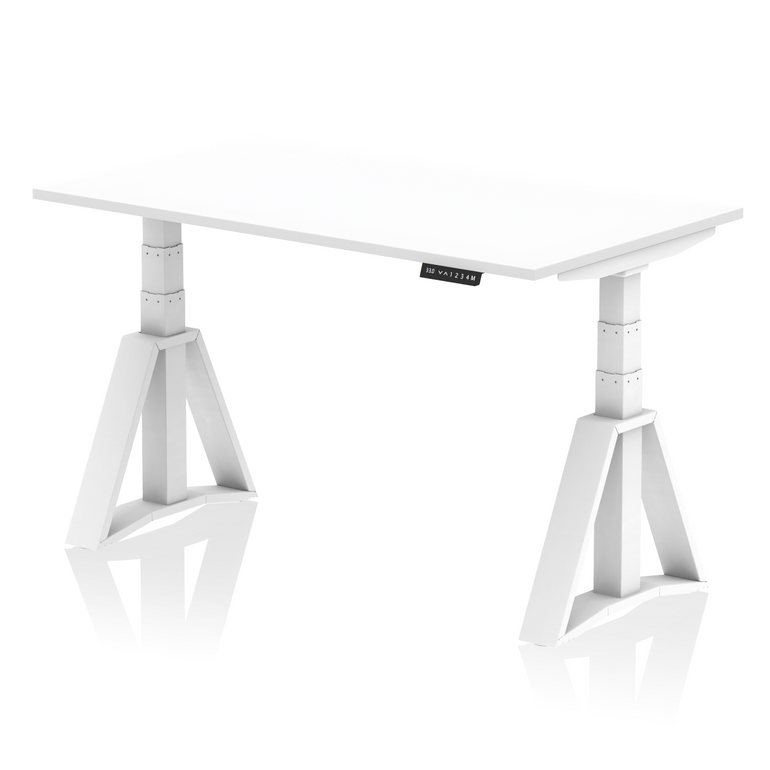 Air Height Adjustable Desk without Cable Ports With Piste Foot