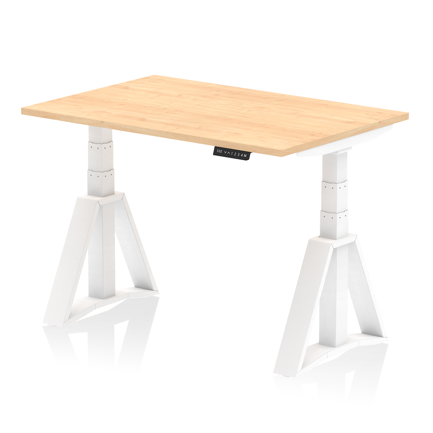 Air Height Adjustable Desk without Cable Ports With Piste Foot