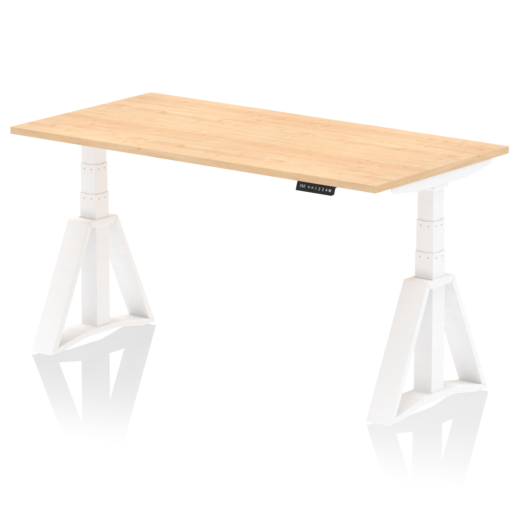 Air Height Adjustable Desk without Cable Ports With Piste Foot