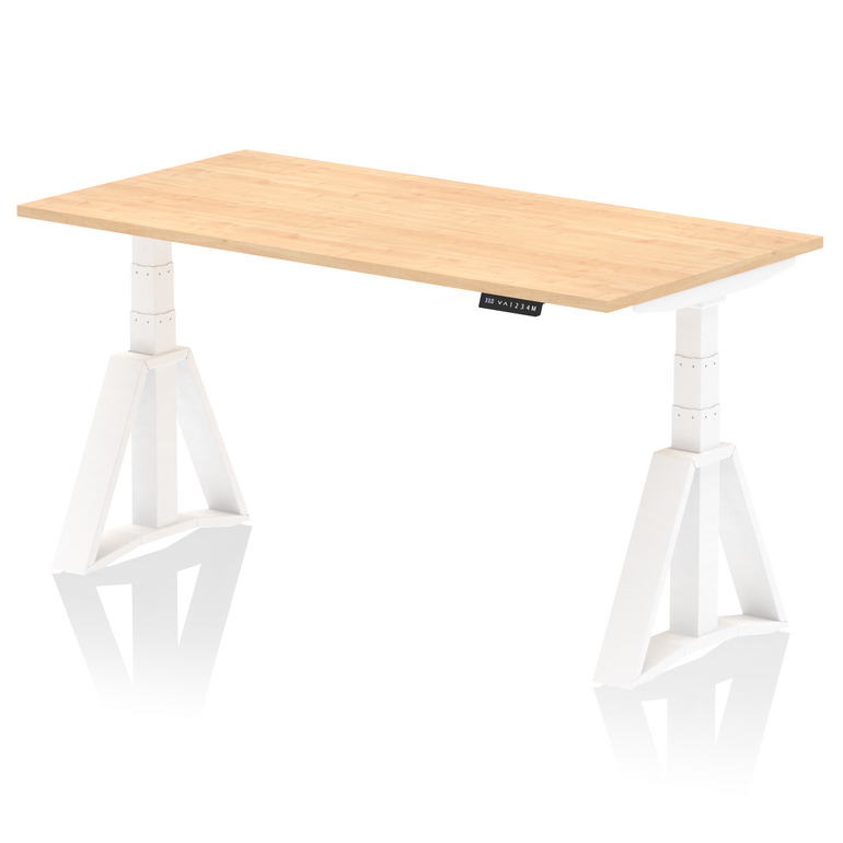 Air Height Adjustable Desk without Cable Ports With Piste Foot